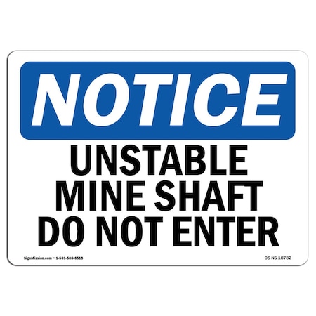 OSHA Notice, 7 Height, 10 Width, Rigid Plastic